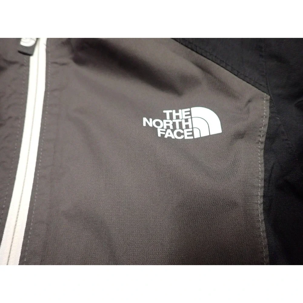 The North Face Rain Jacket Girls 7/8 Navy Grey Good Packable Waterproof DryVent